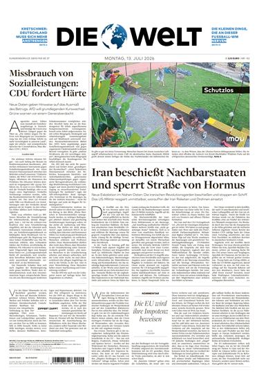 Die Welt (Mo-Fr) Ausgabe 2026029