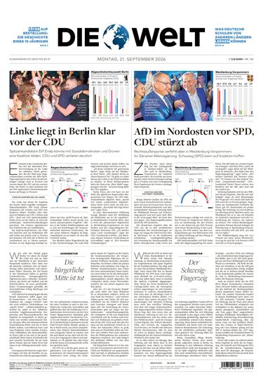 Die Welt (Mo-Fr) Ausgabe 2026039