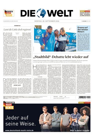 Die Welt (Mo-Fr) Ausgabe 2026040