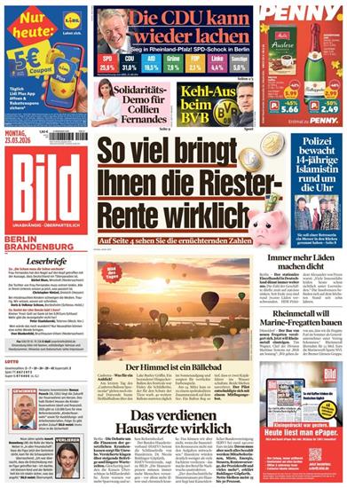 Bild Berlin Brandenburg Ausgabe 2026013