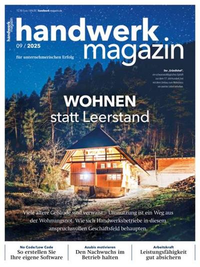 Handwerk Magazin Ausgabe 2025009