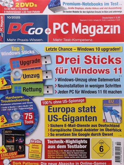 PC GO + PC Magazin Ausgabe 2025010