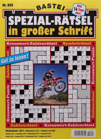 Spezialrätsel - Grosse Schrift Ausgabe 2025809