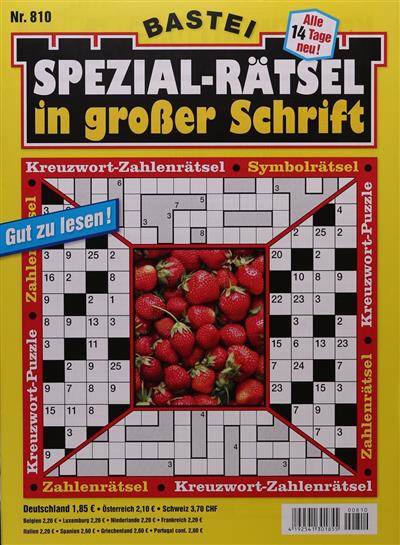 Spezialrätsel - Grosse Schrift Ausgabe 2025810