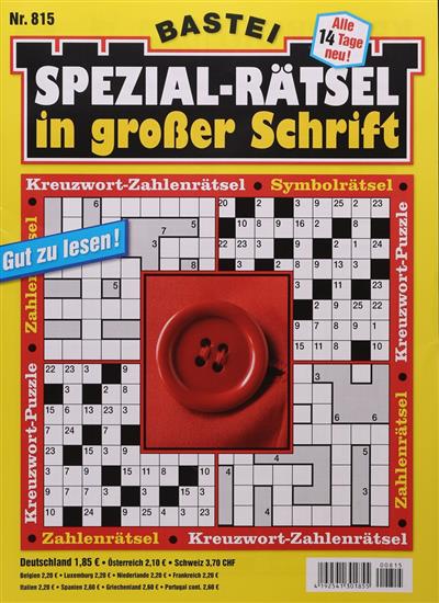 Spezialrätsel - Grosse Schrift Ausgabe 2025815