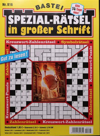 Spezialrätsel - Grosse Schrift Ausgabe 2025816