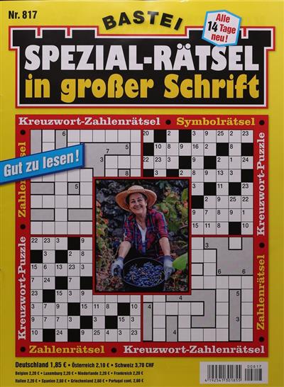 Spezialrätsel - Grosse Schrift Ausgabe 2025817