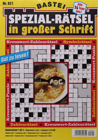 Spezialrätsel - Grosse Schrift Ausgabe 2025821