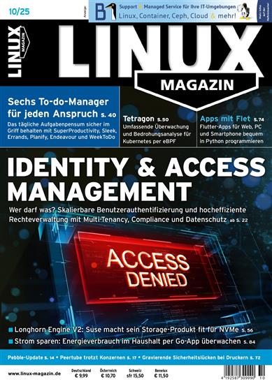 Linux Magazin Ausgabe 2025010