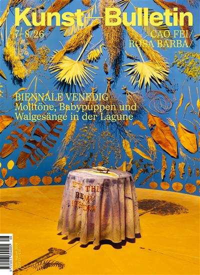 Kunstbulletin Ausgabe 2026007
