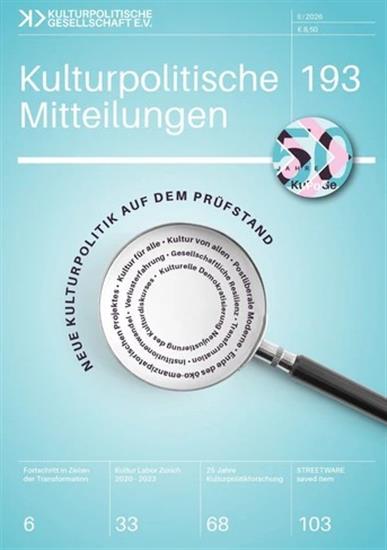 Kulturpolitische Mitteilungen Ausgabe 2026193