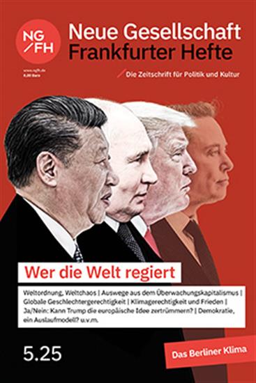 NEUE GESELLSCHAFT FRANKFURTER HEFTE Ausgabe 2025005