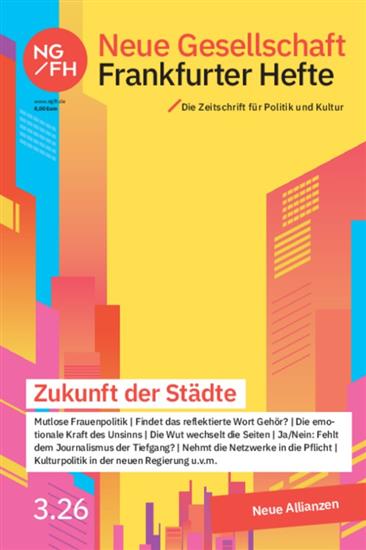 NEUE GESELLSCHAFT FRANKFURTER HEFTE Ausgabe 2026003