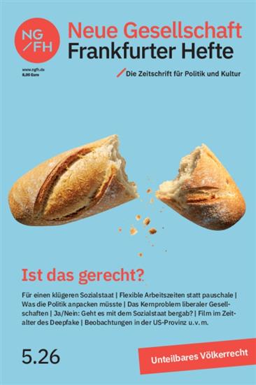 NEUE GESELLSCHAFT FRANKFURTER HEFTE Ausgabe 2026005