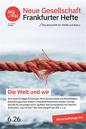 NEUE GESELLSCHAFT FRANKFURTER HEFTE Ausgabe 2026006