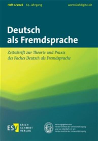 Deutsch als Fremdsprache Ausgabe 2026001