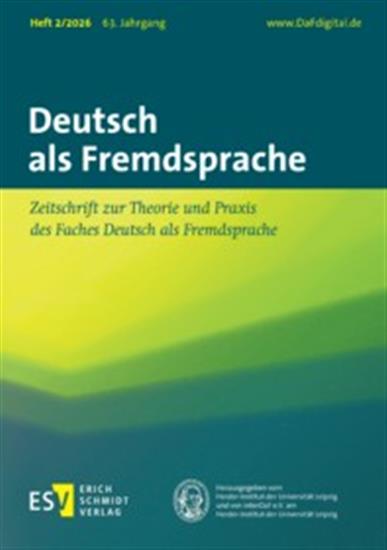 Deutsch als Fremdsprache Ausgabe 2026002