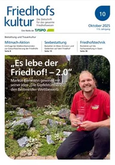 Friedhofskultur mit TASPO 360 Ausgabe 2025010