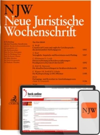 Neue Juristische Wochenschrift - NJW Ausgabe 2026020