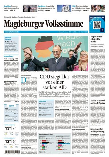 Magdeburger Volksstimme Ausgabe 2025009