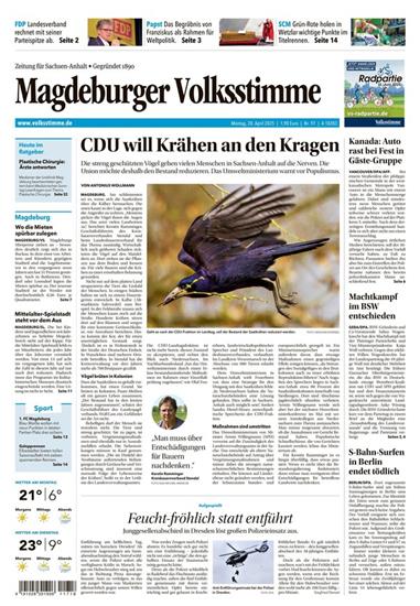 Magdeburger Volksstimme Ausgabe 2025018