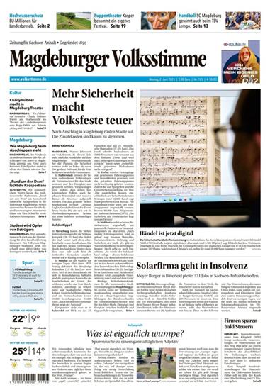 Magdeburger Volksstimme Ausgabe 2025023