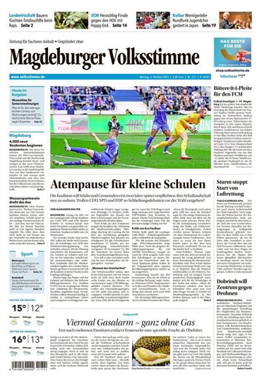 Magdeburger Volksstimme Ausgabe 2025041