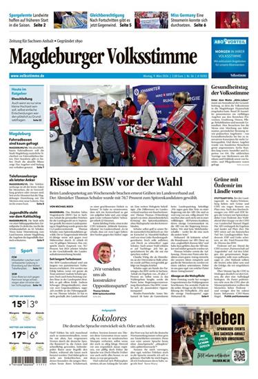 Magdeburger Volksstimme Ausgabe 2026011