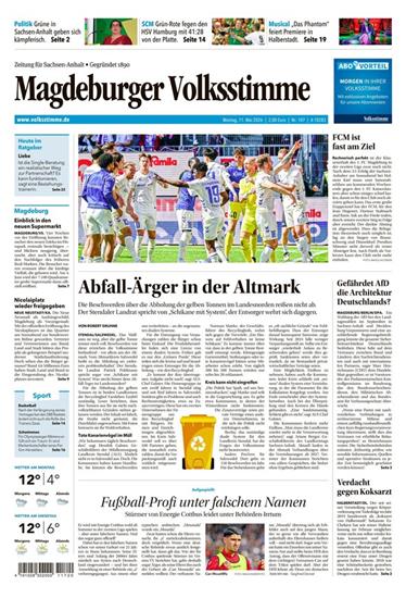 Magdeburger Volksstimme Ausgabe 2026020