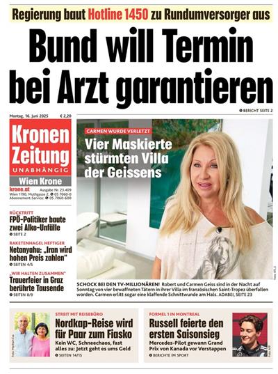 Kronen Zeitung Ausgabe 2025024