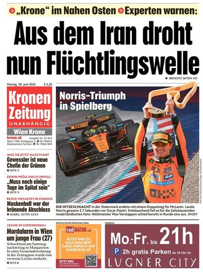 Kronen Zeitung Ausgabe 2025026