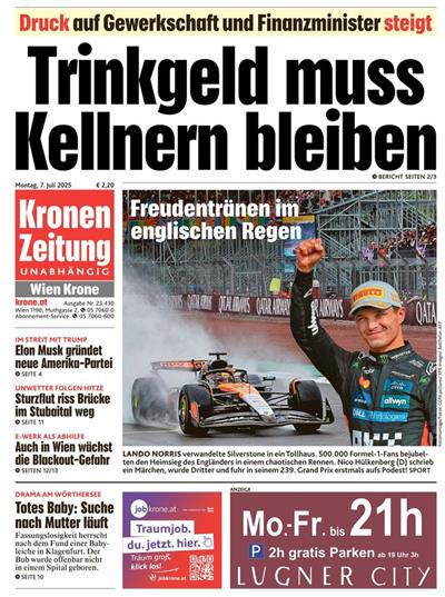 Kronen Zeitung Ausgabe 2025027