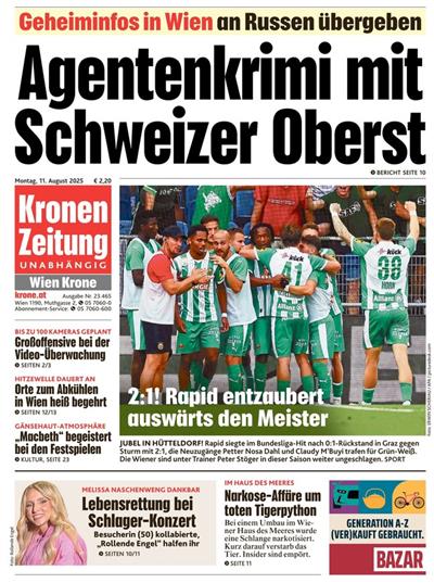 Kronen Zeitung Ausgabe 2025032