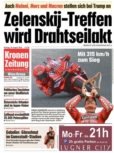 Kronen Zeitung Ausgabe 2025033