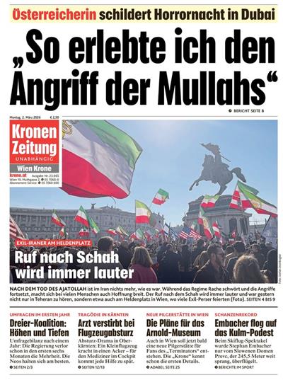 Kronen Zeitung Ausgabe 2026009