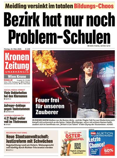 Kronen Zeitung Ausgabe 2026012