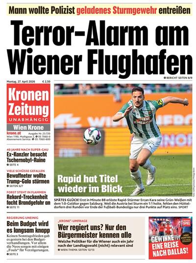 Kronen Zeitung Ausgabe 2026017
