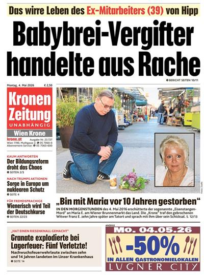 Kronen Zeitung Ausgabe 2026018