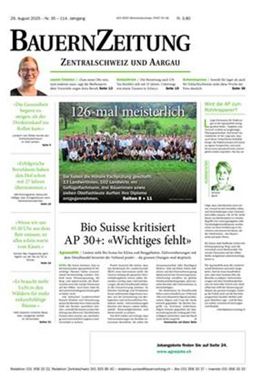 BauernZeitung Zentralschweiz Ausgabe 2025036