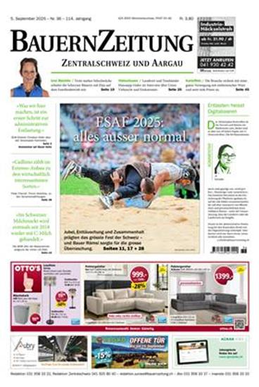 BauernZeitung Zentralschweiz Ausgabe 2025037