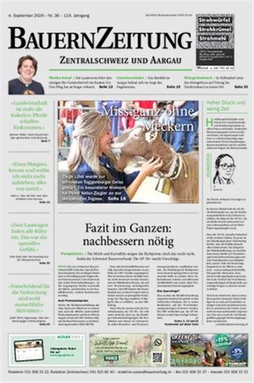 BauernZeitung Zentralschweiz Ausgabe 2026036
