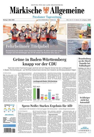 Märkische Allgemeine Ausgabe 2026011