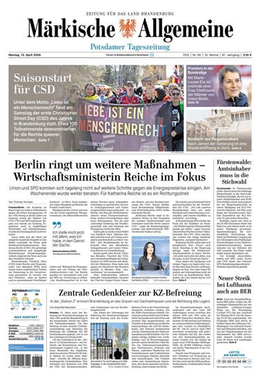 Märkische Allgemeine Ausgabe 2026016