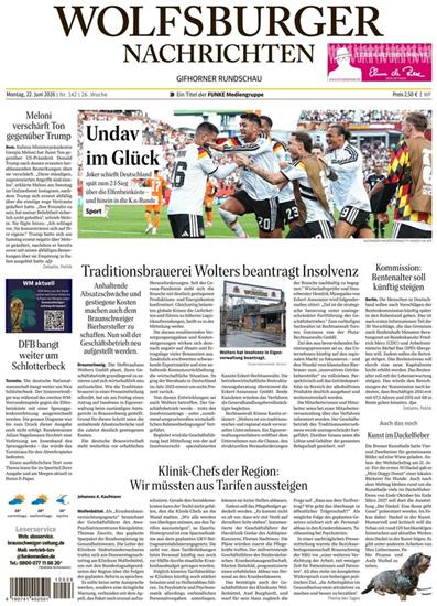 Wolfsburger Nachrichten Ausgabe 2026026