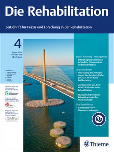Die Rehabilitation Ausgabe 2025004