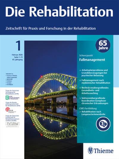 Die Rehabilitation Ausgabe 2026001