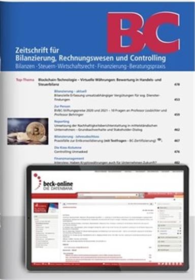 BC Zeitschrift für Bilanzierung Ausgabe 2026003