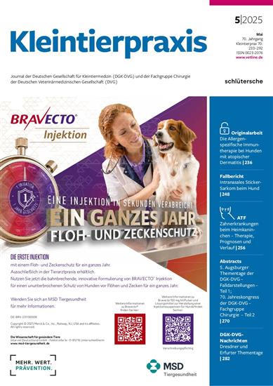 Kleintierpraxis Ausgabe 2025005