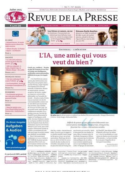 Revue de la presse Premium Ausgabe 2025007