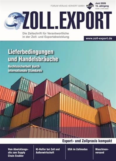Zoll.Export Ausgabe 2026006